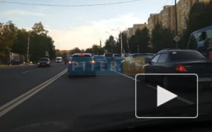 Видео: В Невском районе две иномарки столкнулись в лоб 