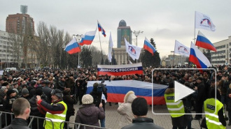В Славянске запретили партии «Удар», «Батькивщина» и «Свобода», а также назначили дату референдума