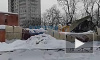 Сложившийся под тяжестью снега ангар на Пархоменко принадлежит коммунальщикам
