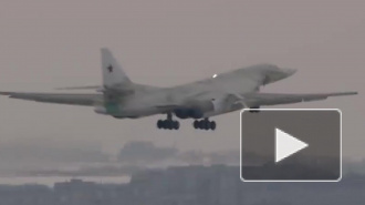 Появилось видео первого полета российского ракетоносца Ту-160М