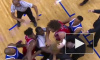 Жесткая драка тяжеловесных баскетболистов попала на видео