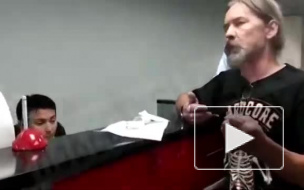 Видео: Сергей "Паук" Троицкий устроил дебош в аэропорту "Жуковский"