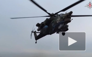 Экипажи ударных вертолетов Ми-28н уничтожили опорные пункты ВСУ