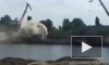 Появилось видео горящего корабля на бывшем заводе Порошенко