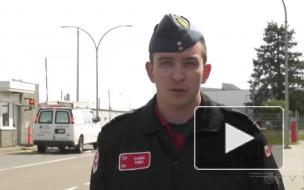 Самолет пилотажной группы ВВС Канады столкнулся с птицей