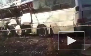 В Астраханской области автобус с пассажирами столкнулся с электричкой