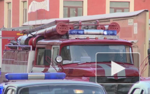 В Петродворце горящее административное здание тушили 45 человек