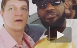 Чемпионы НБА Тимофей Мозгов и Леброн Джеймс сняли на видео поздравление для россиян