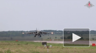 Минобороны показало на видео ловкий кульбит Су-25 после обстрела позиций ВСУ