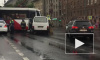 Серьезная авария с микроавтобусом и трамваем собрала пробку на Московском проспекте