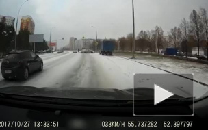 В Челнах неумелый водитель уехал с места ДТП