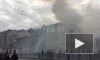 Площадь пожара дома на Лиговском выросла до 1,5 тыс. кв.м