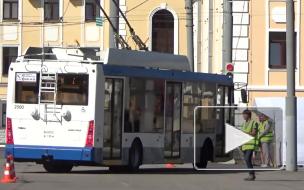 Водители петербургских троллейбусов соревновались в мастерстве езды