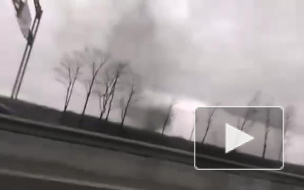 На выезде из Красного Села заметили дым