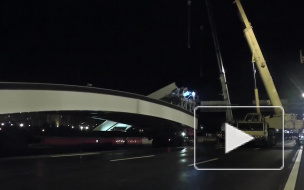 Трубы с горячей водой над КАД протянули по воздуху