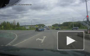 В Москве на Старом Симферопольском шоссе произошло жесткое ДТП с участием байкеров