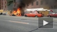 Видео: на Выборгской набережной сгорел автомобиль