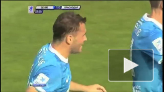 Кержаков сделал дубль в первом тайме игры Зенит - Краснодар