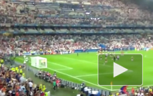 Болельщики устроили беспорядки на стадионе в конце матча Россия-Англия