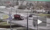 Видео: на Народной фургон протаранил маршрутку