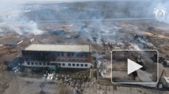 Сгоревшую во время бунта российскую колонию показали с дрона