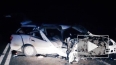 Жуткое видео из Алтая: легковушку смяло от удара с фурой