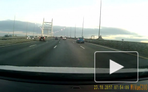 Появилось видео утренней массовой аварии на ЗСД