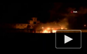 Видео: Рядом с Сирийской границей в Турции прогремели взрывы на военном складе