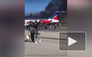 NBC: самолет авиакомпании Red Air загорелся во время посадки в аэропорту Майами
