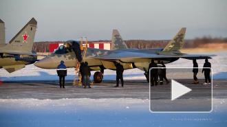 Первый серийный Су-57 ВКС России показали на видео