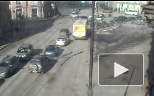 Неисправные светофоры на Петроградке спровоцировали аварию