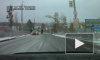 Появились первые видео снега и гололеда в Иркутске