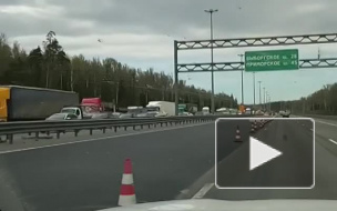 КАД стоит в самой длинной пробке за неделю
