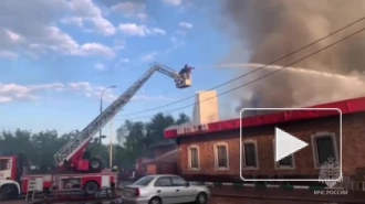 В Москве локализовали пожар в ресторане 