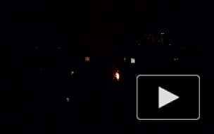 Пожар в двухкомнатной квартире на Светлановском проспекте попал на видео