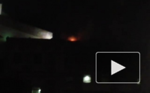 Появилось видео и фото пожара на крыше госпиталя НИИ Бурденко