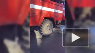 На Гостилицком шоссе перевернулся автомобиль