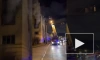 Появилось видео горящего здания на улице Бабушкина 