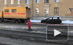 На Васильевском острове перекроют улицу из-за прорыва трассы