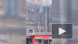 В центре Петербурга сгорело офисное помещение 