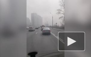 На Октябрьской набережной загорелась "Невская Мануфактура"