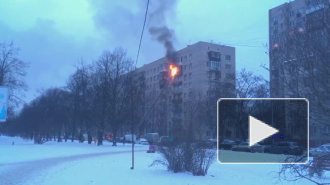 В Петербурге эвакуировали 13 человек из-за пожара в квартире