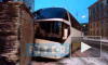 Появилось видео: в Невском районе туристический автобус влетел в кирпичную пристройку 