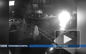 В Минске здание милиции забросали коктейлями Молотова