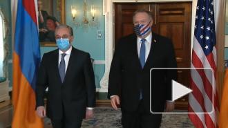 Помпео и Мнацаканян отметили важность мирного решения конфликта в Нагорном Карабахе