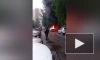 На Ленинском проспекте дотла сгорел брошенный BMW