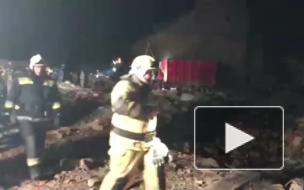 МЧС поделилось уникальными фотографиями с места взрыва в Гатчине