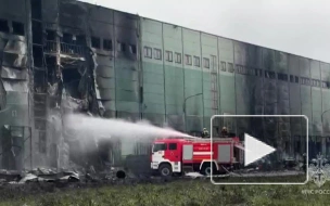 На складе на Колпинском шоссе ликвидировали открытое горение