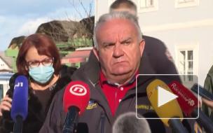 Появилось видео прервавшего интервью хорватского мэра землетрясения