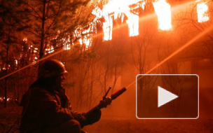 В Петербурге горит жилой дом на улице Шкапина